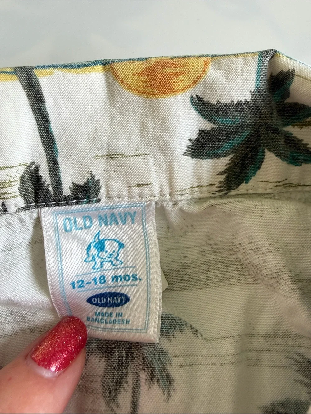 Bundle of Baby Boy Tops Size 12 Months Old Navy Stripes Hawaiian Shirt Pirate